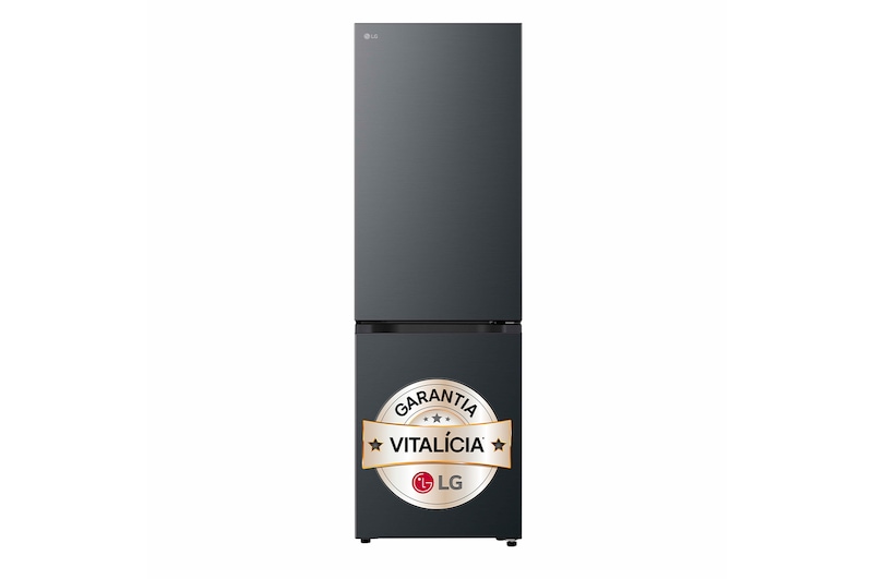 Vista frontal de Frigorífico combinado de 333 L em Preto GBBSJ1CCEP