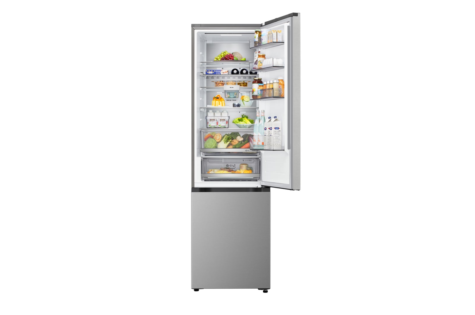 Vista superior do frigorífico combinado LG (GBBS323CEV)