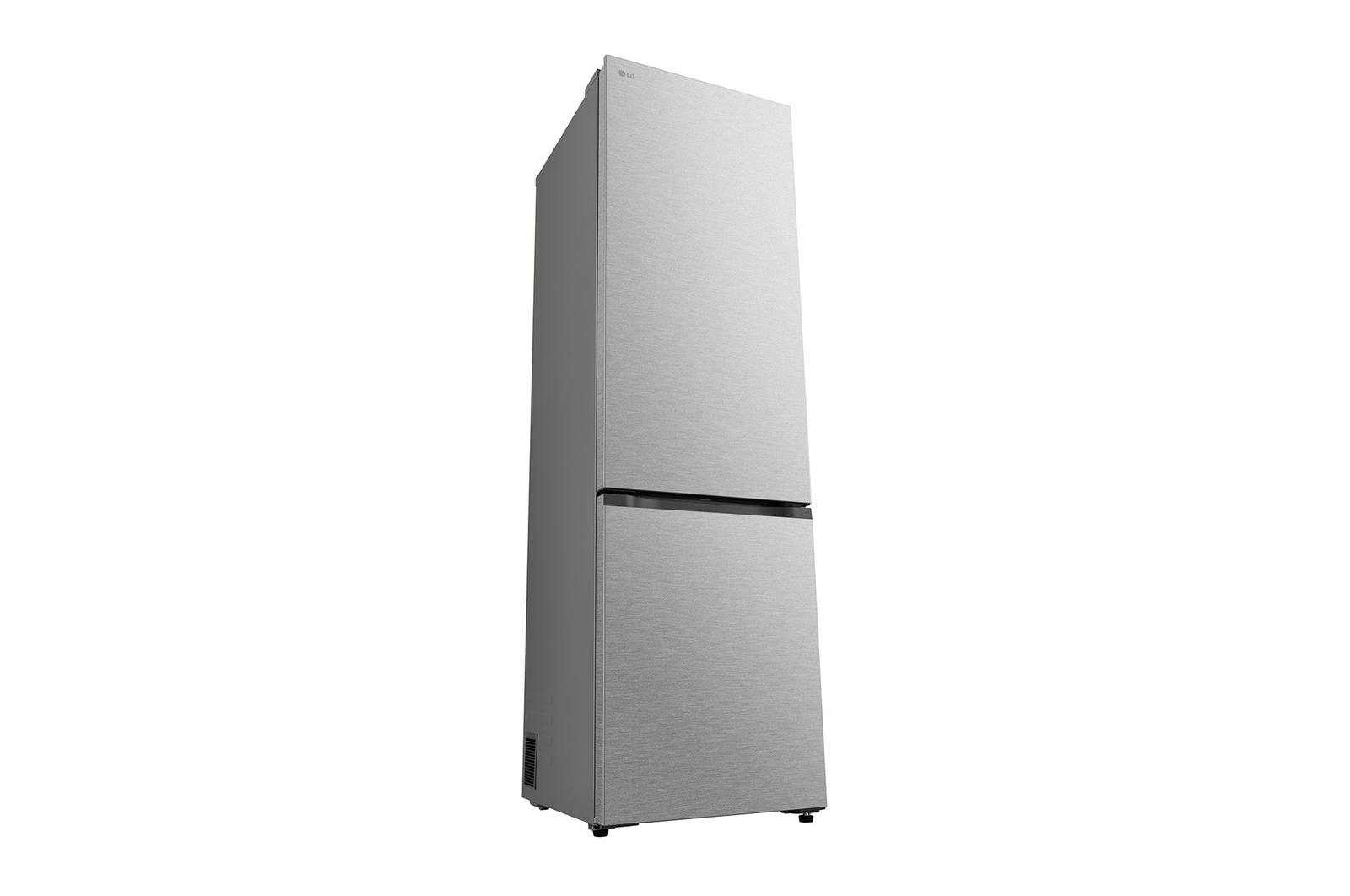 Vista frontal do frigorífico combinado LG (GBBS323CEV) a mostrar o design exterior