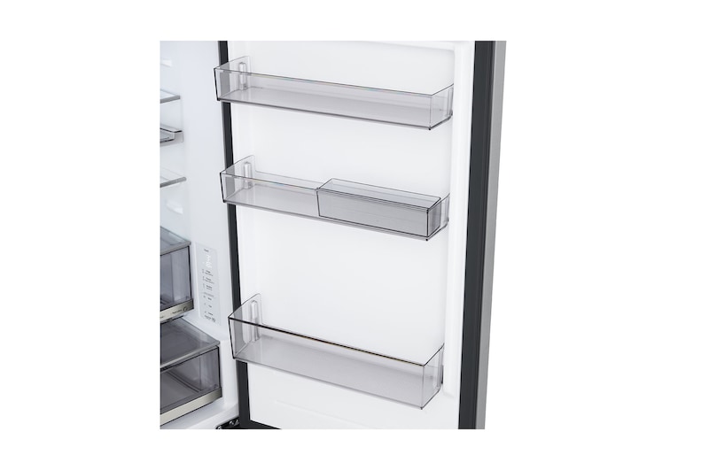 Vista inferior do frigorífico combinado LG (GBBS716CMB)