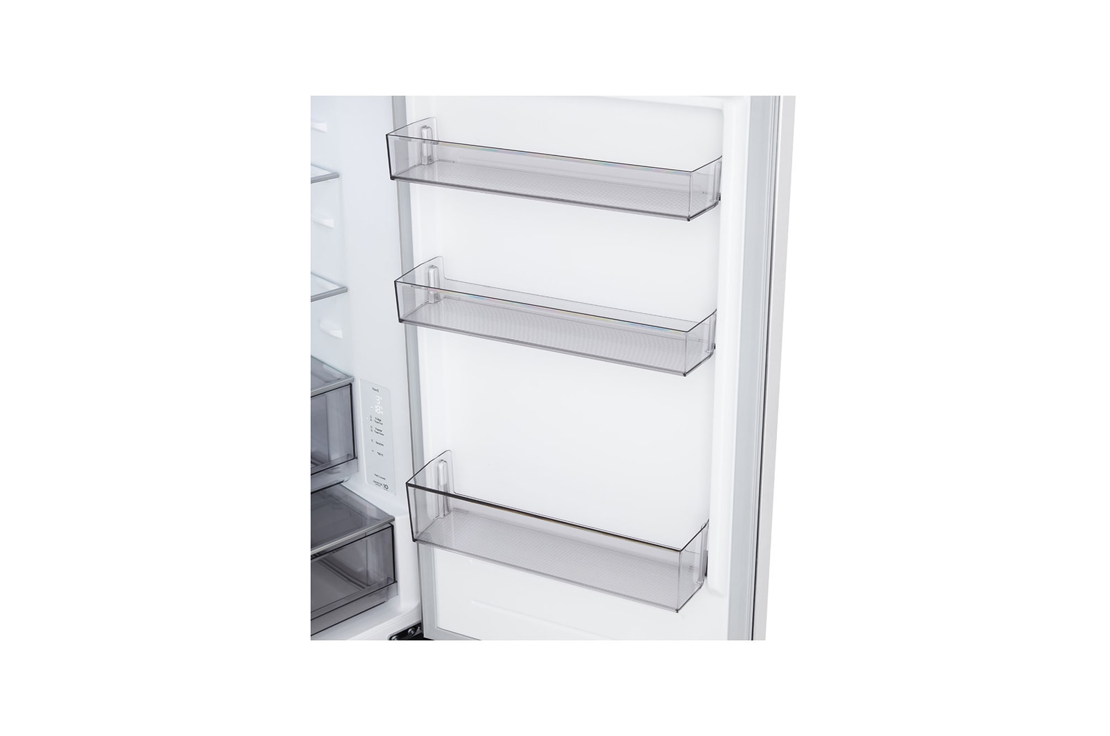 Vista inferior do frigorífico combinado LG (gbbsj10esw)