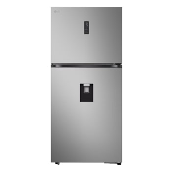 Vista frontal de Frigorífico 2 Portas | Eficiência Energética E | 609l | Total No Frost | LinearCooling™ | DoorCooling™ | Smart Inverter Compressor™ | LG ThinQ™ GTFV61PYBQD
