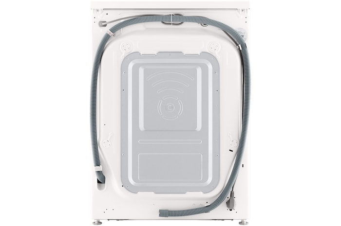 Vista de trás da máquina de lavar roupa LG