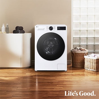 Máquina de Lavar Roupa LG 9kg Branca com AI DD e Classe Energética A-30%