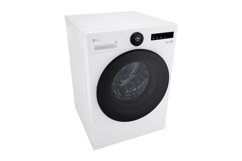 Imagem da dimensão e instalação da máquina de lavar roupa LG