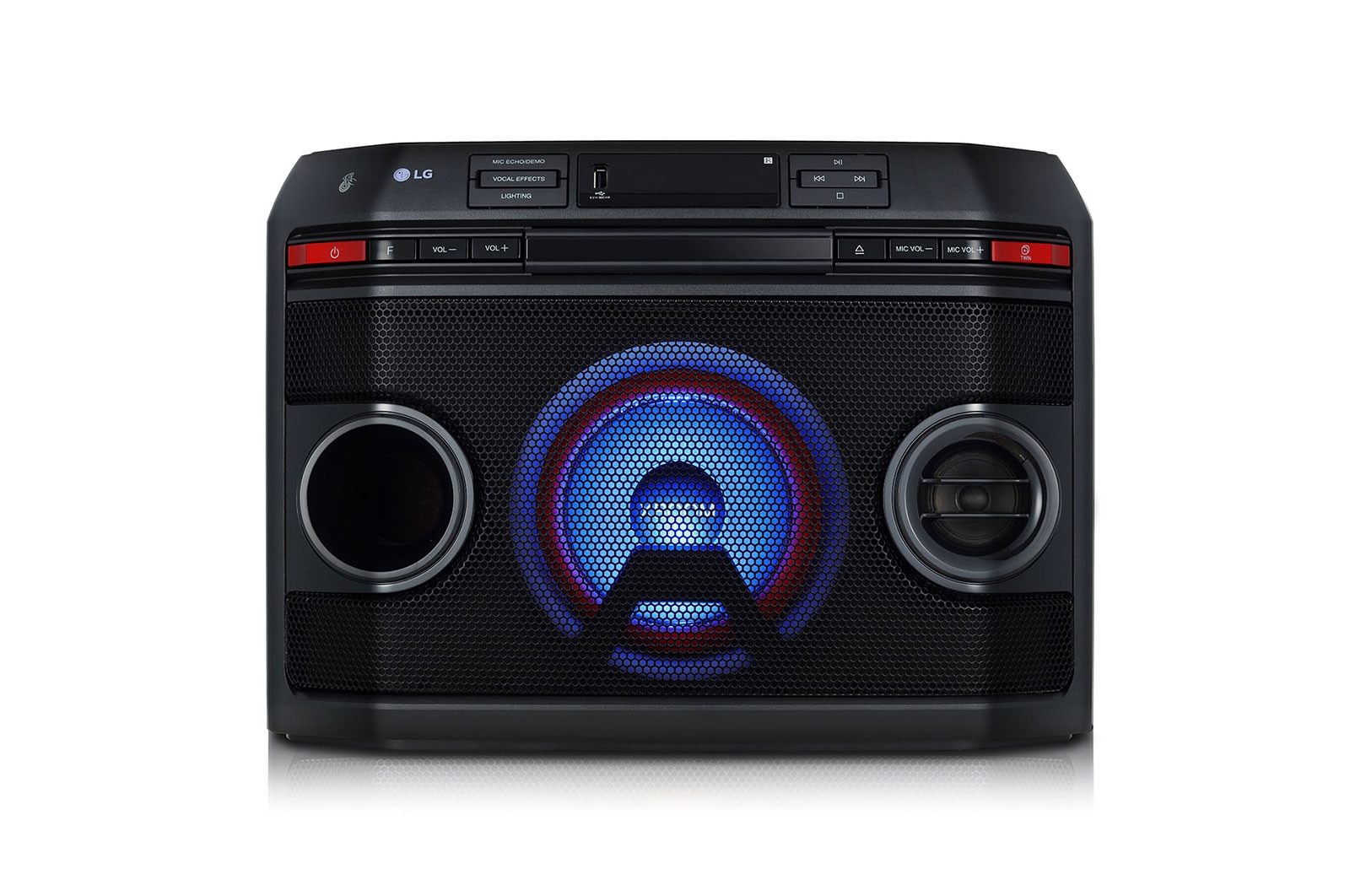 LG Coluna LG XBOOM OL45, 220W, DJ, Karaoke, Sound Sync, Bluetooth, USB, MIC, CD, FM, OL45