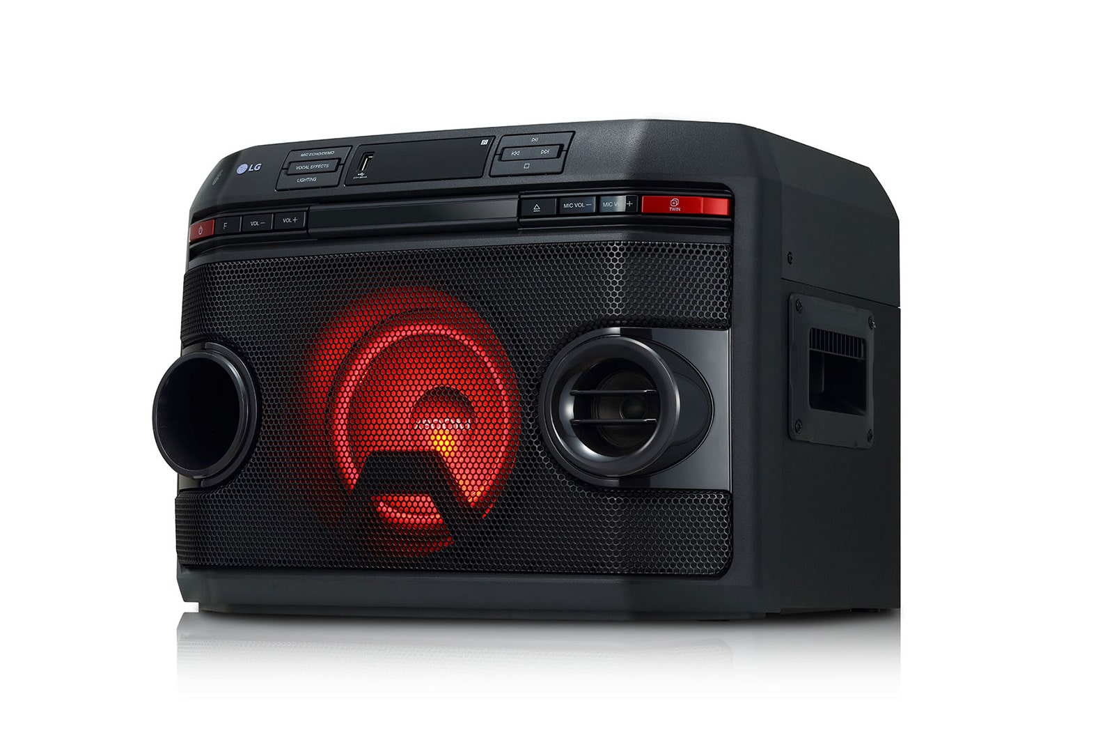 LG Coluna LG XBOOM OL45, 220W, DJ, Karaoke, Sound Sync, Bluetooth, USB, MIC, CD, FM, OL45