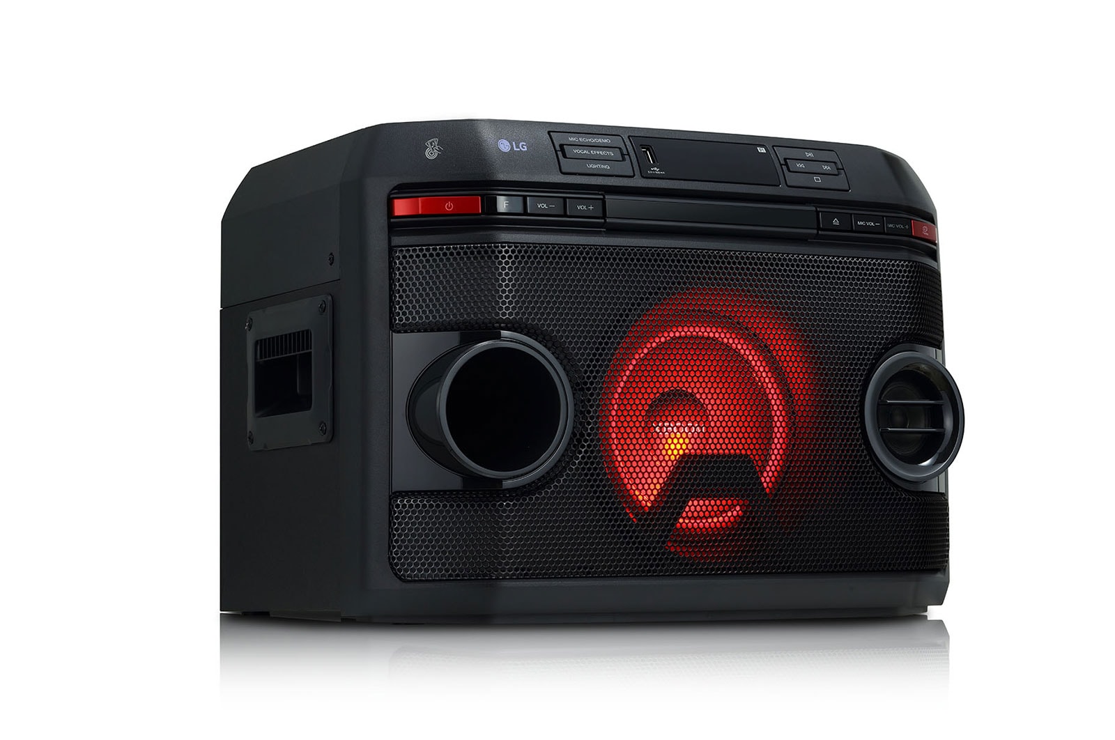 LG Coluna LG XBOOM OL45, 220W, DJ, Karaoke, Sound Sync, Bluetooth, USB, MIC, CD, FM, OL45