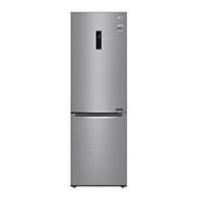 Vista frontal de Combinado LG GBB61PZFFN, 341 litros, eficiência energética D, 1,86 m, Door Cooling&#43;™, Wi-Fi, Shiny Steel GBB61PZFFN