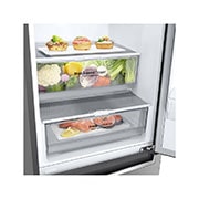 LG Combinado LG GBB61PZFFN, 341 litros, eficiência energética D, 1,86 m, Door Cooling+™, Wi-Fi, Shiny Steel, GBB61PZFFN