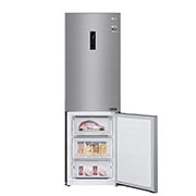 LG Combinado LG GBB61PZFFN, 341 litros, eficiência energética D, 1,86 m, Door Cooling+™, Wi-Fi, Shiny Steel, GBB61PZFFN