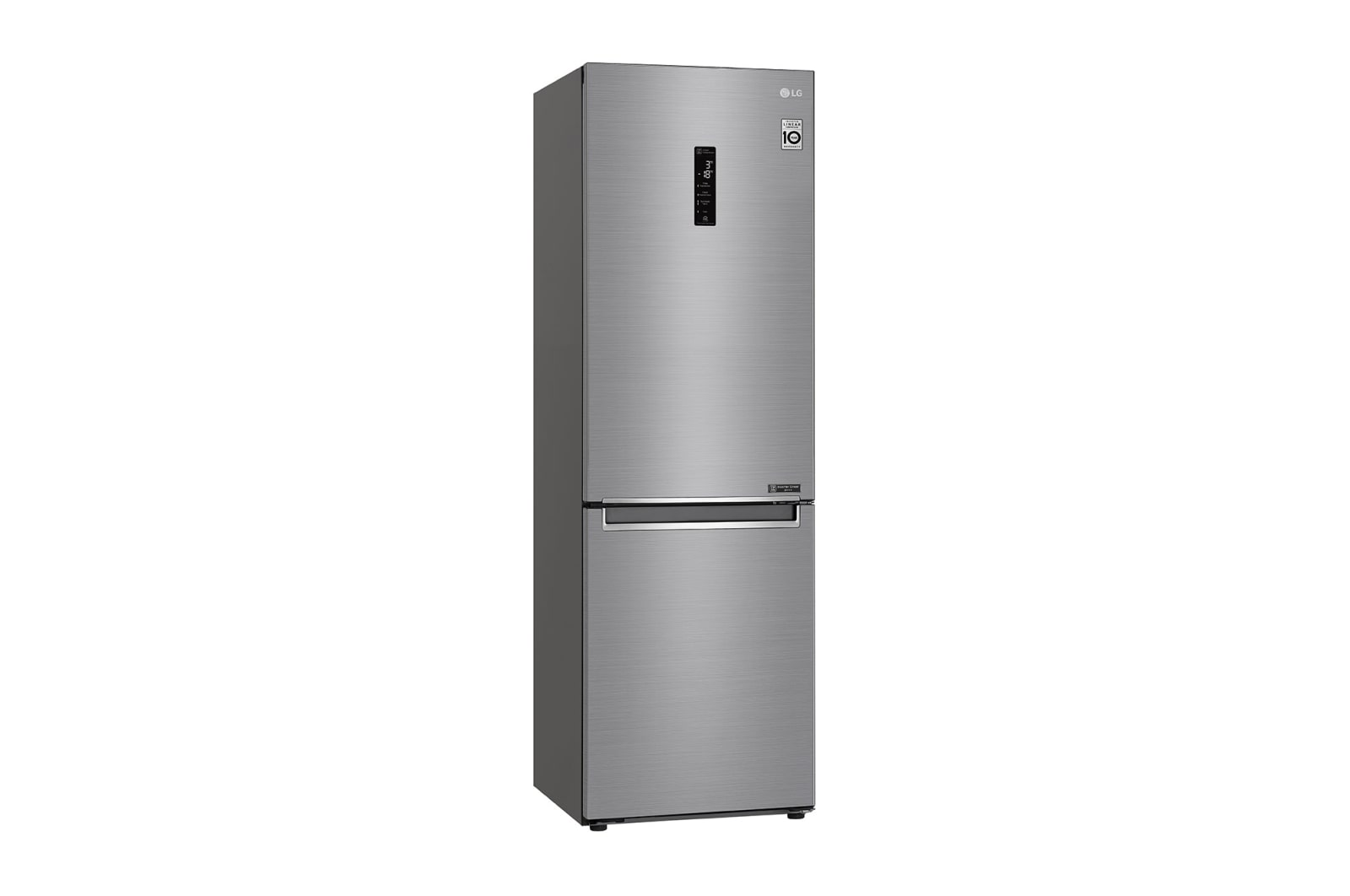 LG Combinado LG GBB61PZFFN, 341 litros, eficiência energética D, 1,86 m, Door Cooling+™, Wi-Fi, Shiny Steel, GBB61PZFFN