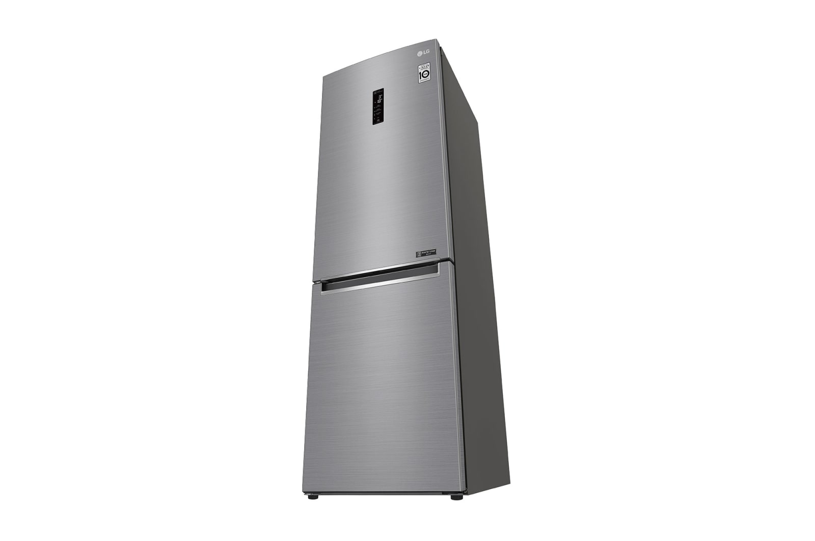 LG Combinado LG GBB61PZFFN, 341 litros, eficiência energética D, 1,86 m, Door Cooling+™, Wi-Fi, Shiny Steel, GBB61PZFFN