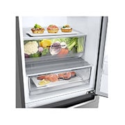 LG Combinado LG GBB61PZHMN, 341 litros, eficiência energética E, 1,86 m, Door Cooling+™, Wi-Fi, Shiny Steel, GBB61PZHMN