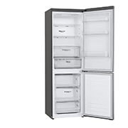 LG Combinado LG GBB61PZHMN, 341 litros, eficiência energética E, 1,86 m, Door Cooling+™, Wi-Fi, Shiny Steel, GBB61PZHMN