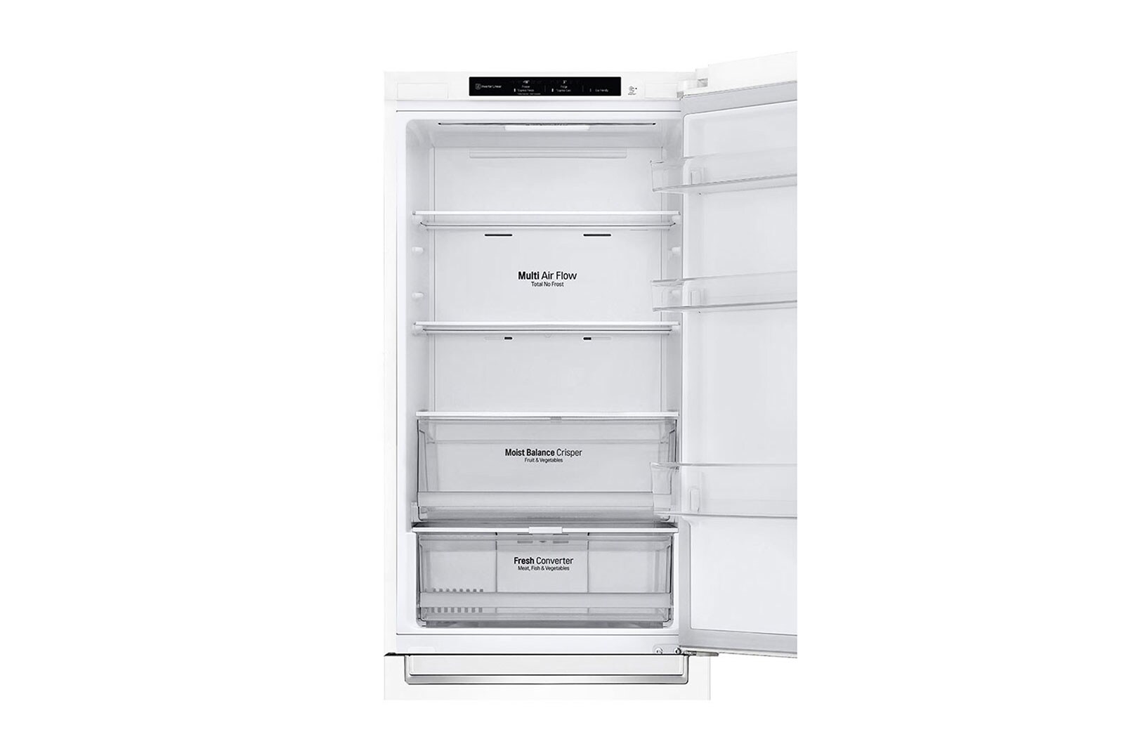 LG Frigorífico Combinado | 341 L | Etiqueta energética C | 1,86 m | DoorCooLing+™ | FRESHConverter™, GBB61SWGCN1