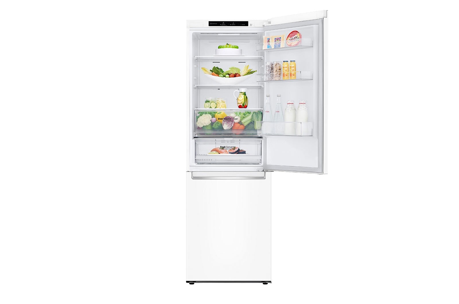 LG Frigorífico Combinado | 341 L | Etiqueta energética C | 1,86 m | DoorCooLing+™ | FRESHConverter™, GBB61SWGCN1