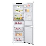 LG Combinado LG GBB61SWGFN, 341 litros, eficiência energética D, 1,86 m, Door Cooling+™, Super White, GBB61SWGFN