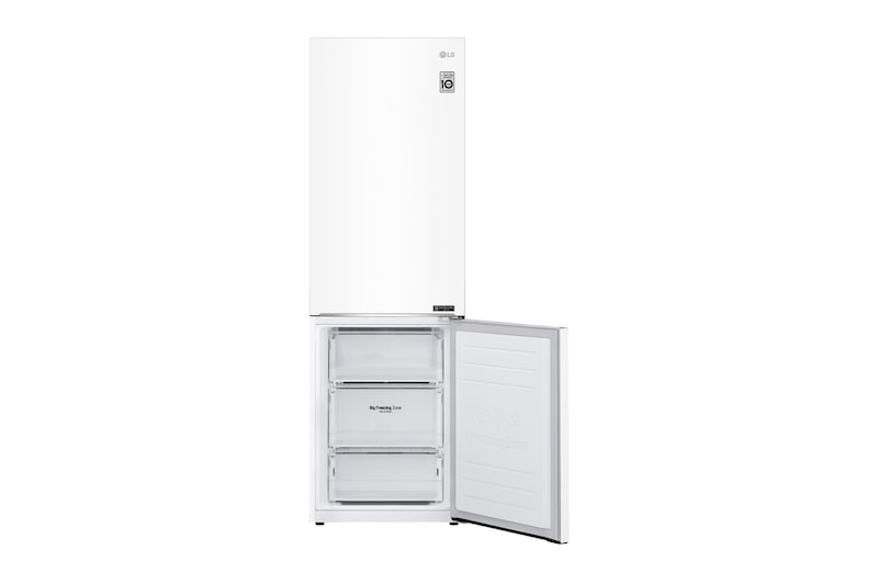 LG Combinado LG GBB61SWGFN, 341 litros, eficiência energética D, 1,86 m, Door Cooling+™, Super White, GBB61SWGFN