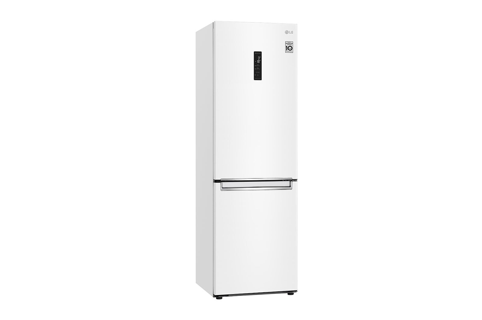 LG Combinado LG GBB61SWHMN, 341 litros, eficiência energética E, 1,86 m, Door Cooling+™, Wi-Fi, Super White, GBB61SWHMN