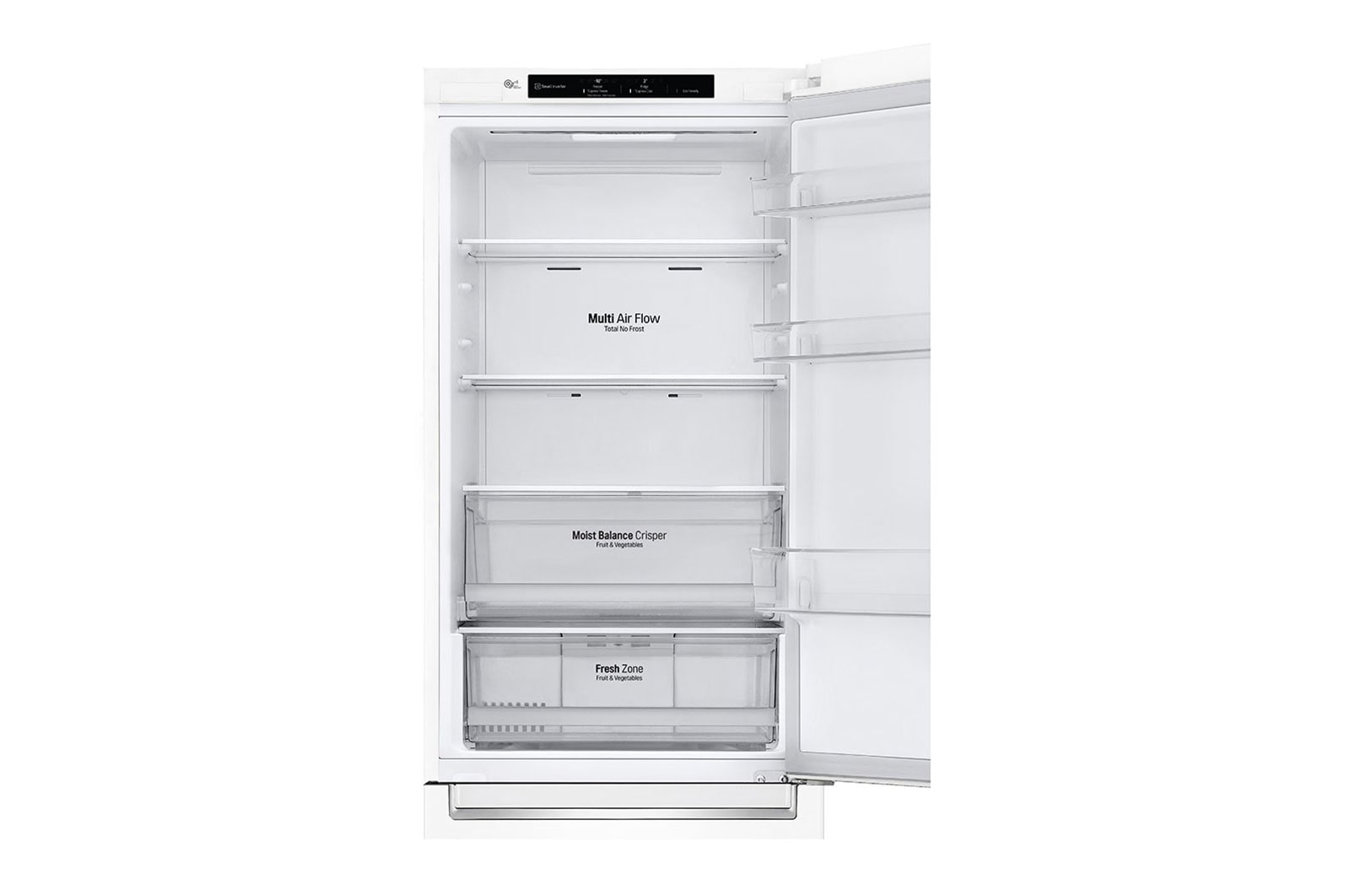 LG Frigorífico Combinado | 341 L | Etiqueta energética E | 1,86 m | DoorCooLing+™, GBB61SWJMN