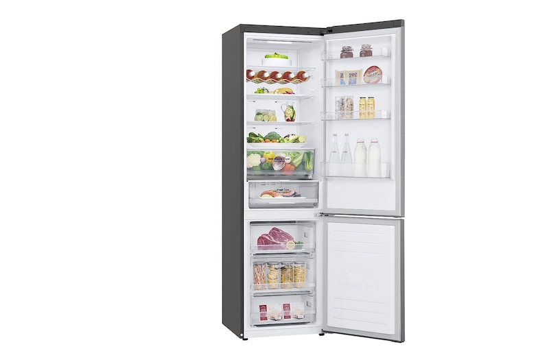 LG Frigorífico Combinado | 384 L | Etiqueta energética D | 2,03 m | DoorCooLing+™ | FRESHConverter™ | Wi-Fi, GBB62PZFGN