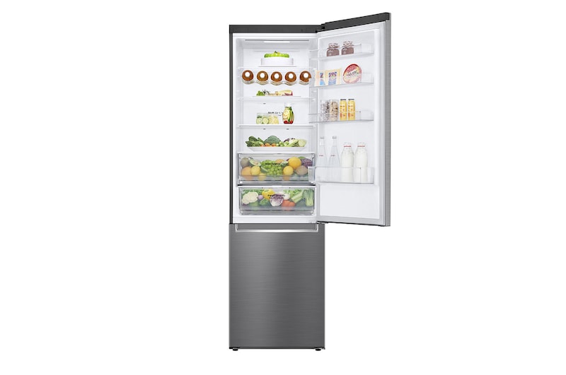 LG Frigorífico Combinado | 384 L | Etiqueta energética D | 2,03 m | DoorCooLing+™ | FRESHConverter™ | Wi-Fi, GBB62PZFGN