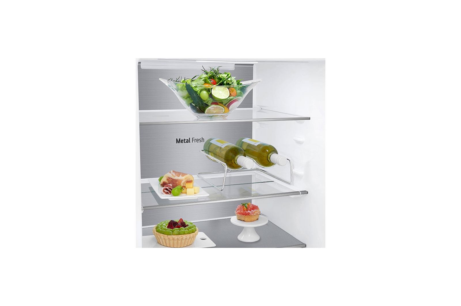 LG Frigorífico Combinado | 341 L | Etiqueta energética D | 1,86 m | DoorCooLing+™ | FRESHConverter™ | FRESHBaLancer™, GBB71MCVGN