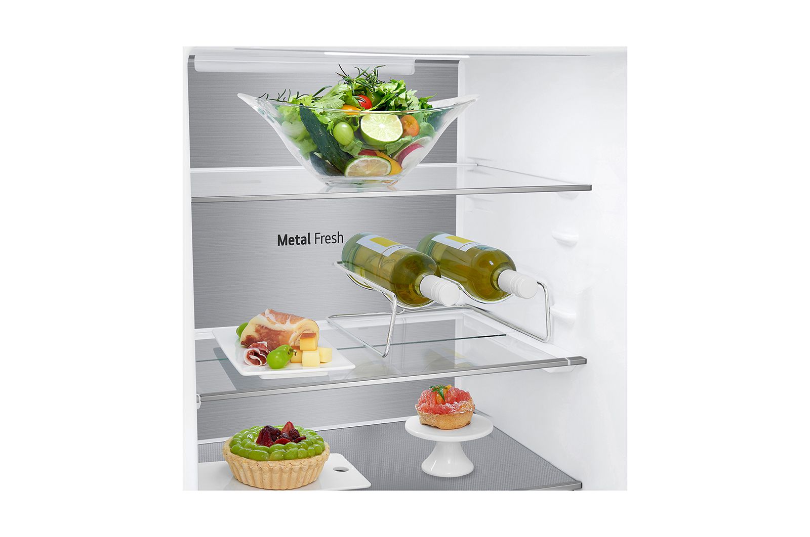 LG Frigorífico Combinado | 341 L | Etiqueta energética D | 1,86 m | DoorCooLing+™ | FRESHConverter™ | FRESHBaLancer™ | Wi-Fi, GBB71PZUGN