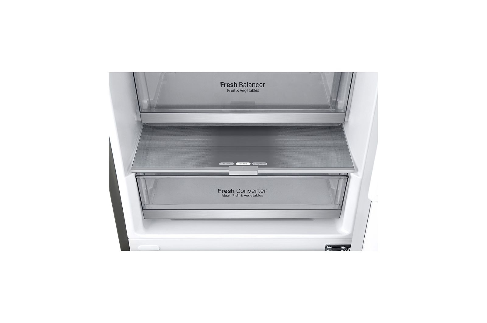 LG Frigorífico Combinado | 341 L | Etiqueta energética D | 1,86 m | DoorCooLing+™ | FRESHConverter™ | FRESHBaLancer™ | Wi-Fi, GBB71PZUGN