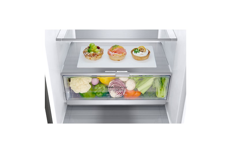 LG Frigorífico Combinado | 341 L | Etiqueta energética C | 1,86 m | DoorCooLing+™ | FRESHConverter™ | FRESHBaLancer™, GBB71PZVCN1