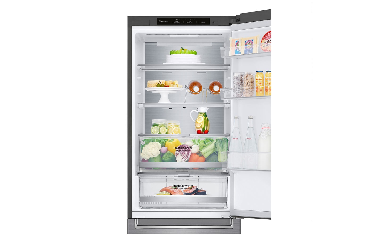 LG Frigorífico Combinado | 341 L | Etiqueta energética C | 1,86 m | DoorCooLing+™ | FRESHConverter™ | FRESHBaLancer™, GBB71PZVCN1