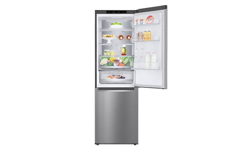 LG Combinado LG GBB71PZVCN, 341 litros, eficiência energética C, 1,86 m, Door Cooling+™, Shiny Steel, GBB71PZVCN
