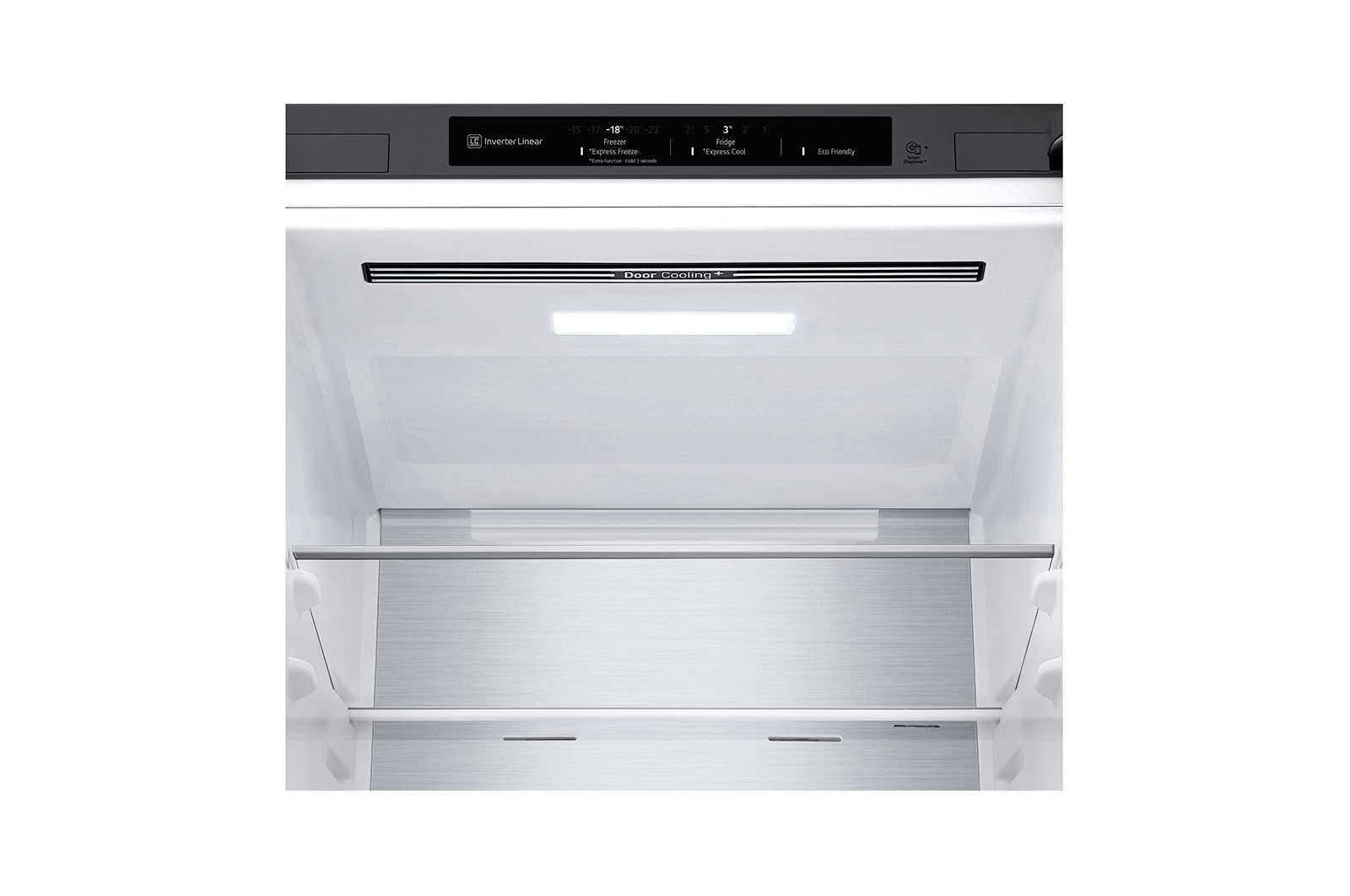 LG Combinado LG GBB71PZVCN, 341 litros, eficiência energética C, 1,86 m, Door Cooling+™, Shiny Steel, GBB71PZVCN