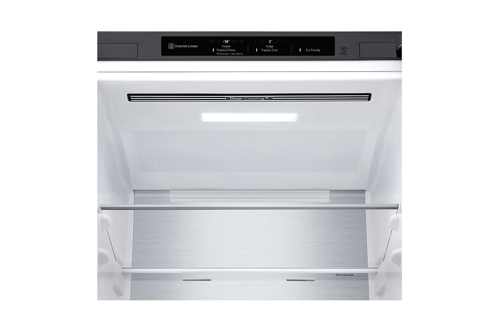 LG Combinado LG GBB71PZVFN, 341 litros, eficiência energética D, 1,86 m, Door Cooling+™, Shiny Steel, GBB71PZVFN