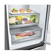 LG Combinado LG GBB71PZVFN, 341 litros, eficiência energética D, 1,86 m, Door Cooling+™, Shiny Steel, GBB71PZVFN