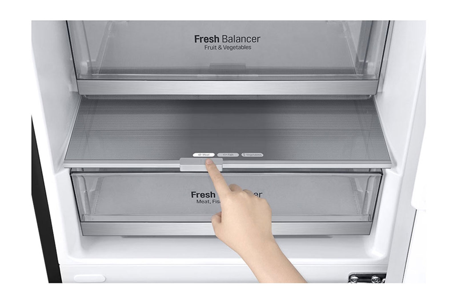 LG Frigorífico Combinado | 384 L | Etiqueta energética D | 2,03 m | DoorCooLing+™ | FRESHConverter™ | FRESHBaLancer™ | Wi-Fi, GBB72MCDGN