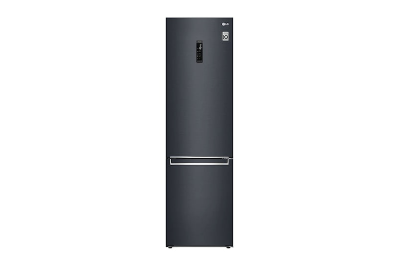LG Combinado LG GBB72MCUFN, 384 litros, eficiência energética D, 2,03 m, Door Cooling+™, Wi-Fi, Matte Black, GBB72MCUFN