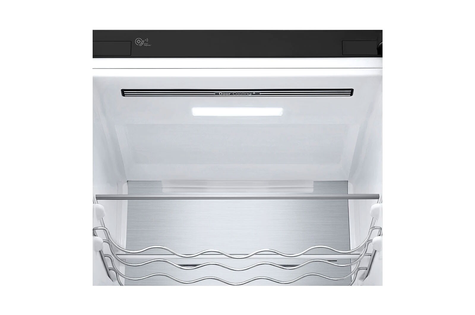 LG Combinado LG GBB72MCUFN, 384 litros, eficiência energética D, 2,03 m, Door Cooling+™, Wi-Fi, Matte Black, GBB72MCUFN