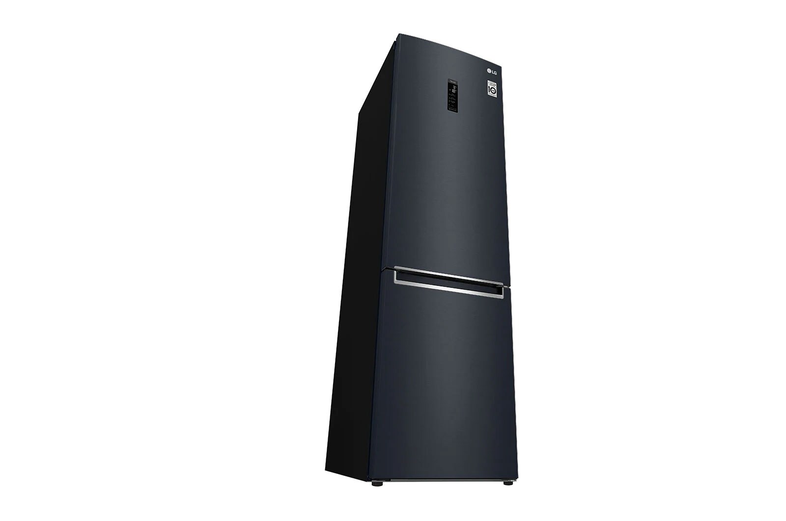 LG Combinado LG GBB72MCUFN, 384 litros, eficiência energética D, 2,03 m, Door Cooling+™, Wi-Fi, Matte Black, GBB72MCUFN