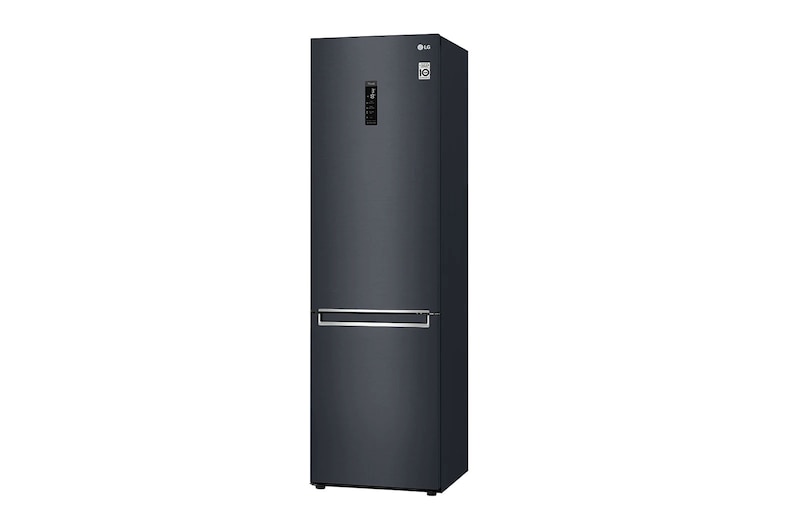 LG Combinado LG GBB72MCUFN, 384 litros, eficiência energética D, 2,03 m, Door Cooling+™, Wi-Fi, Matte Black, GBB72MCUFN