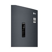LG Combinado LG GBB72MCUFN, 384 litros, eficiência energética D, 2,03 m, Door Cooling+™, Wi-Fi, Matte Black, GBB72MCUFN