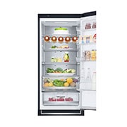 LG Combinado LG GBB72MCUFN, 384 litros, eficiência energética D, 2,03 m, Door Cooling+™, Wi-Fi, Matte Black, GBB72MCUFN