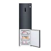 LG Combinado LG GBB72MCUFN, 384 litros, eficiência energética D, 2,03 m, Door Cooling+™, Wi-Fi, Matte Black, GBB72MCUFN