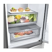 LG Combinado LG GBB72NSUCN1, 384 litros, eficiência energética C, 2,03 m, Door Cooling+™, Wi-Fi, Brushed Steel, GBB72NSUCN1