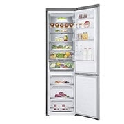 LG Combinado LG GBB72NSUCN, 384 litros, eficiência energética C, 2,03 m, Door Cooling+™, Wi-Fi, Noble Steel, GBB72NSUCN