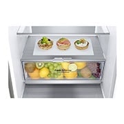 LG Combinado LG GBB72NSUCN, 384 litros, eficiência energética C, 2,03 m, Door Cooling+™, Wi-Fi, Noble Steel, GBB72NSUCN