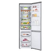 LG Combinado LG GBB72NSUFN, 384 litros, eficiência energética D, 2,03 m, Door Cooling+™, Wi-Fi, Noble Steel, GBB72NSUFN