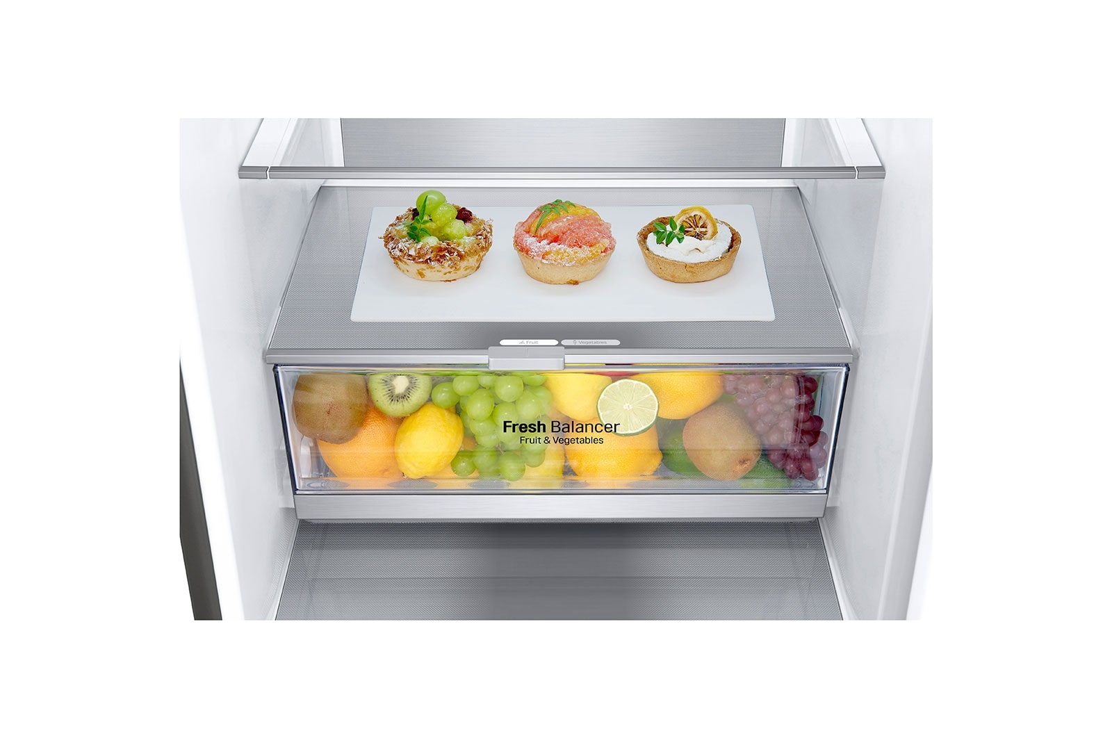 LG Frigorífico Combinado | 384 L | Etiqueta energética C | 2,03 m | DoorCooLing+™ | FRESHConverter™ | FRESHBaLancer™, GBB72PZVCN1