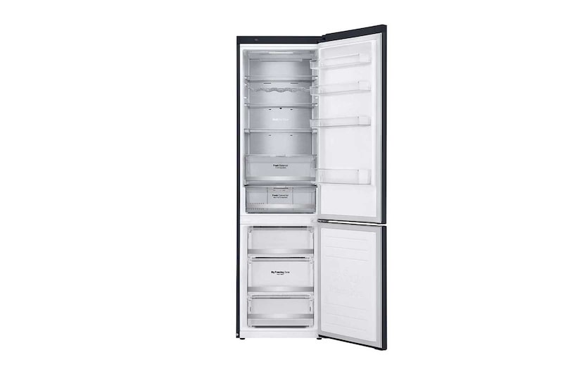 LG Combinado LG GBB92MCACP, 384 litros, eficiência energética C, 2,03 m, Door Cooling+™, Wi-Fi, Matte Black, GBB92MCACP